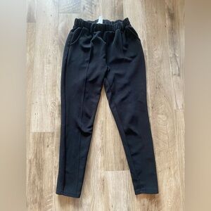 Black comfy dress pants M